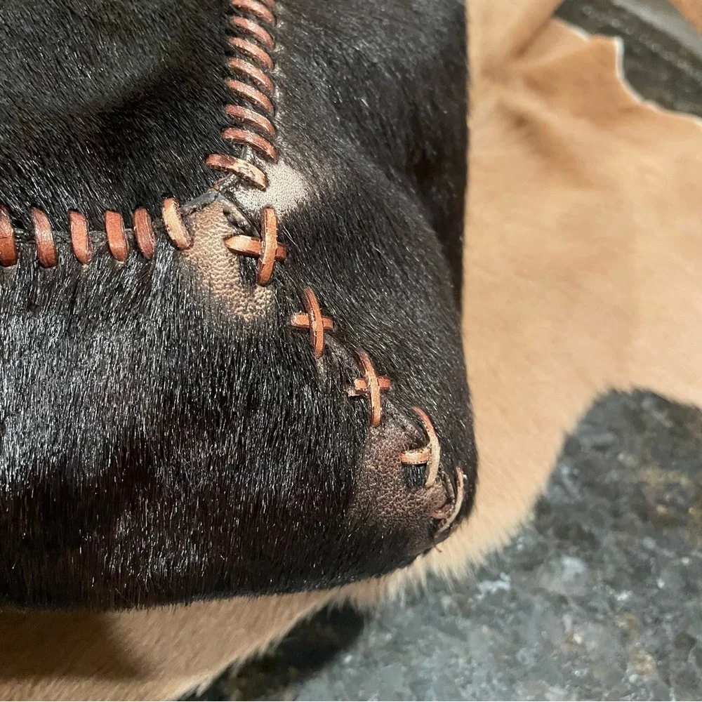 Antonio Melani Black and tan  Cowhide Leather